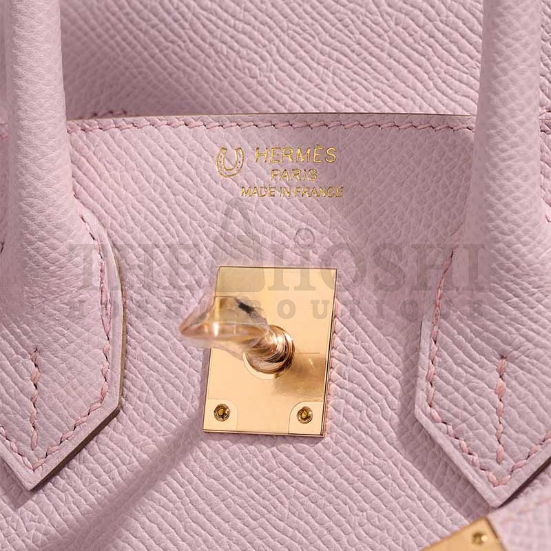 H**me5 BIRKIN 25 EPSOM ROSE-GOLD HARDWARE ROSE SAKURA 635247 (25*20*13cm) Master Quality